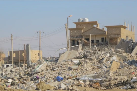 Lực lượng không quân liên minh do Mỹ dẫn đầu không kích ở Deir Ezzor. Ảnh minh họa Soth Front