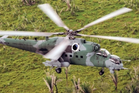  Trực thăng chiến đấu Mi-35M "Krokodil". Ảnh minh họa của trang Quwa.or