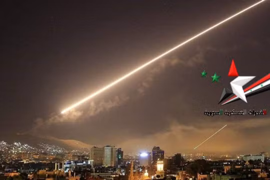 Lực lượng phòng không Syria đánh trả cuộc không tập của Israel. Ảnh minh họa South Front