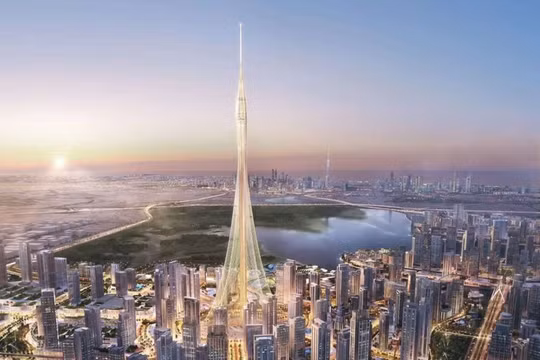 Tòa tháp Tower sẽ xây dựng ở Dubai cao hơn 828 m