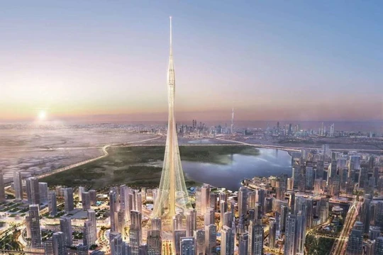 Tòa tháp Tower sẽ xây dựng ở Dubai cao hơn 828 m