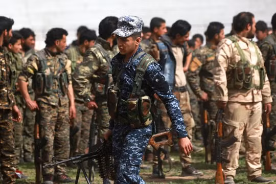 Lực lượng SDF ở Syria, ảnh minh họa CNN