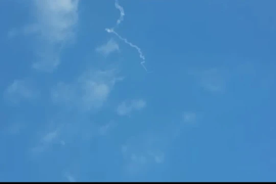 Hệ thống phòng không Patriot Israel bắn drone. Ảnh video