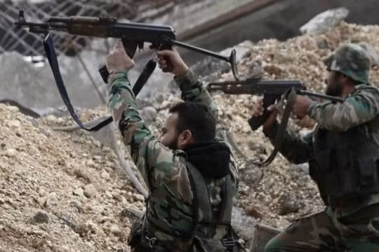 Binh sĩ lực lượng Vệ binh Cộng hòa, chiến đấu trên chiến trường Đông Ghouta - ảnh Masdar News