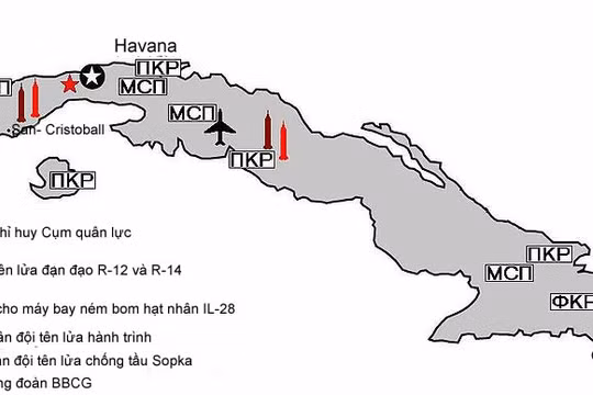 Sơ đồ bố trí binh lực của Cụm quân lực hỗn hợp Xô viết