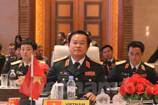 Thượng tướng Đỗ Bá Tỵ, Tổng Tham mưu trưởng Quân đội Nhân dân Việt Nam tại ACDFIM-12. (Ảnh: Dung-Giáp/Vietnam+)