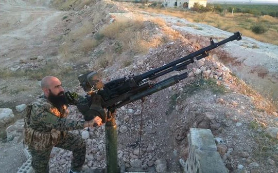 Binh sĩ quân đội Syria, phòng ngự trên tuyến sân bay Kweires