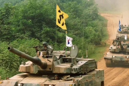 Quân đội Hàn Quốc diễn tập - ảnh minh họa từ video truyền thông quân đội Hàn Quốc