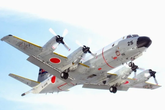 Máy bay P-3C của Lực lượng phòng vệ biển Nhật Bản.