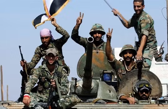 Binh sĩ quân đội Syria trên chiến trường phía đông Aleppo