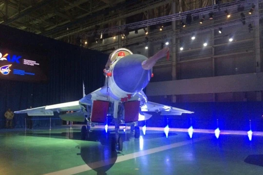 Máy bay MiG-35 trong triển lãm giới thiệu sản phẩm của tập đoàn