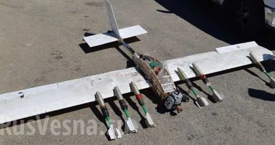 Máy bay không người lái vũ trang của lực lượng Hồi giáo cực đoan. Ảnh Rusvesna