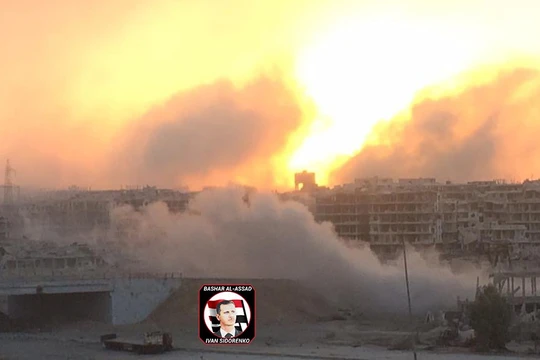 Quân đội Syria pháo kích dữ dội vào khu vực Jobar - Ayn Tarma