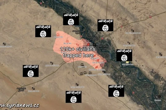Tình huống vô cùng nguy hiểm của người dân Syria trong thành phố bị bao vây Deir Ezzor