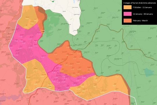 Quân đội Syria giành được hơn 50 làng sau 6 tháng tấn công ở Latakia