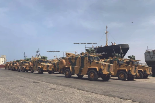 Các xe thiết giáp do Thổ Nhĩ Kỳ cung cấp cho lực lượng GNA ở Tripoli. Ảnh minh họa South Front