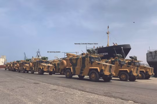 Các xe thiết giáp do Thổ Nhĩ Kỳ cung cấp cho lực lượng GNA ở Tripoli. Ảnh minh họa South Front