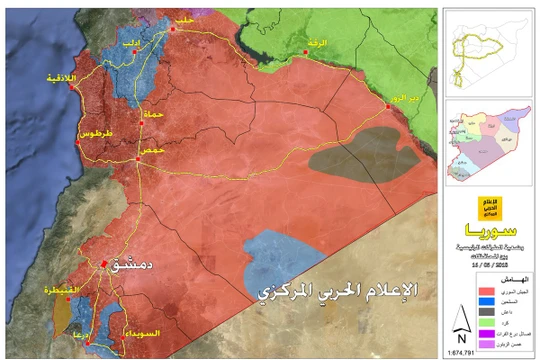 Bản đồ toàn cảnh chiến trường Syria tính đến ngày 20.05.2018 theo South Front