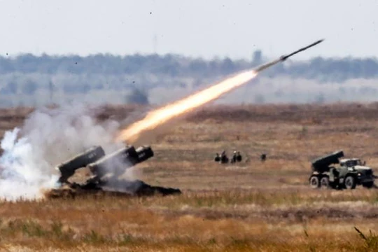 Pháo phản lực nhiệt áp TOS-1A " Solntsepek" trên chiến trường Iraq - ảnh minh họa South Front
