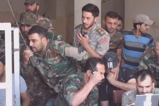 Sở chỉ huy tiền phương của Vệ binh Cộng hòa trên chiến trường ngoại ô phía đông Damascus