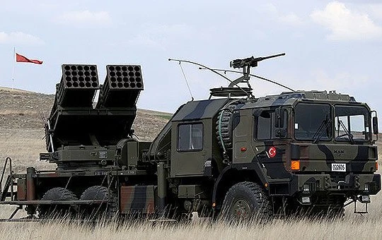 Tổ hợp pháo phản lực T-122 Sakarya của Thổ Nhĩ Kỳ