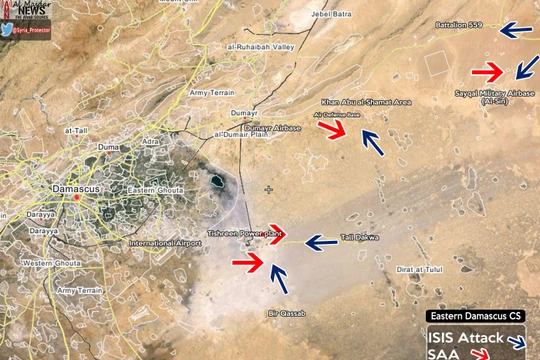 Sau cuộc tấn công Qalamoun thất bại, IS lùi về giao chiến với Jaysh Islam