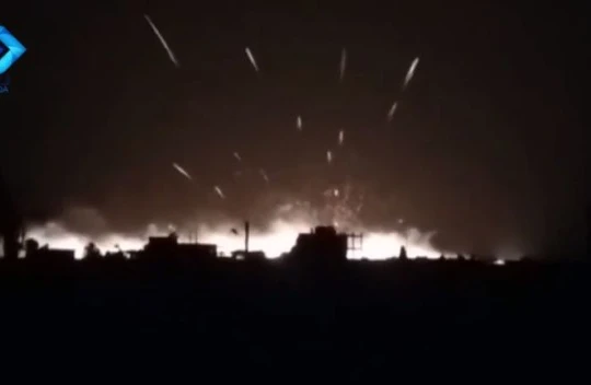 Kho đạn dược của Jabhat Al-Nusra phát nổ kinh hoàng