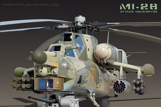 Sức mạnh đáng sợ của trực thăng tấn công Mi-28N 