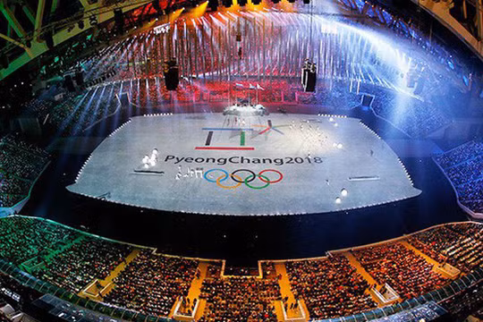 Quang cảnh sân vận động Thế vận hội Mùa đông 2018 - ảnh SBS