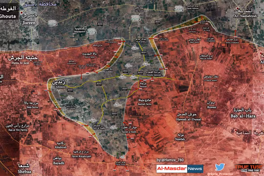 Quân đội Syria đánh chiếm làng Bazinah ở Đông Ghouta
