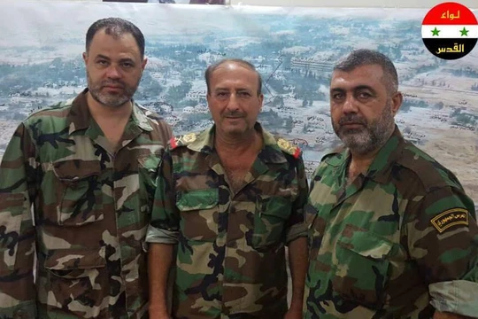 Tướng Rajab, chỉ huy chiến dịch quân sự khu vực quận Tây Nam Aleppo, Chuẩn tướng Malik tư lệnh Vệ binh Cộng hòa Aleppo và Chỉ huy trưởng Mohammad Saad của lữ đoàn Liwa al Quds quân tình nguyện Palestine.