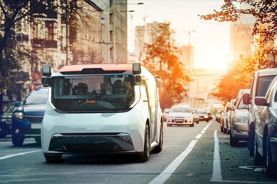 Xe tự hành Origin Cruise. Ảnh The Robotreport