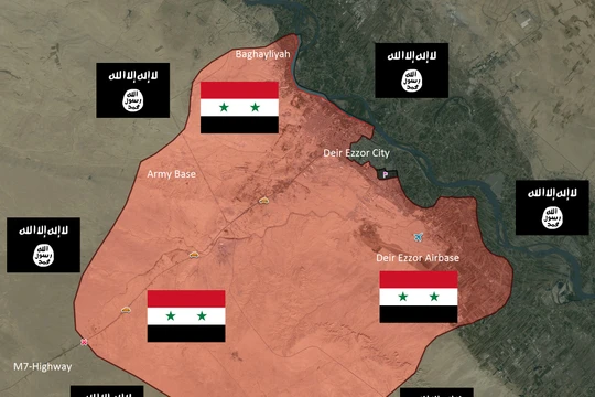 IS dồn quân đánh chiếm quận al-Sina'ah ở Deir Ezzor