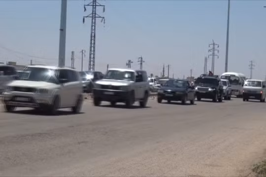 Dường quôc lộ Homs - Hama đã thông tuyến cho người dân. Ảnh minh họa video Ruptly