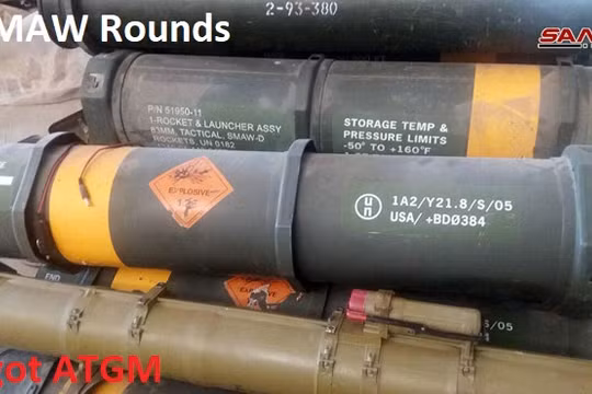 Quân đội Syria thu giữ vũ khí phương Tây ở Sweida. Ảnh minh họa SANA