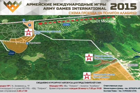 Sơ đồ khu diễn tập quân sự, nơi diễn ra Game quân sụ quốc tế.