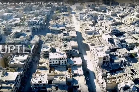 ảnh thành phố Raqqa bị hủy diệt - ảnh South Front
