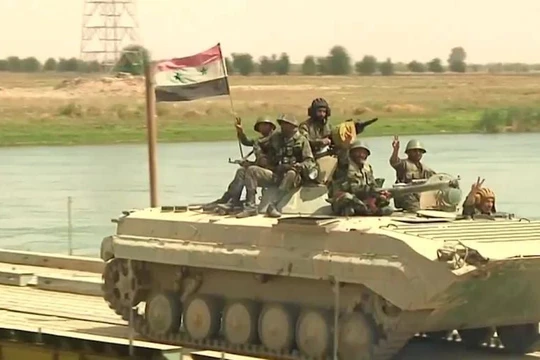 quân đội Syria ở Deir Ezzor. Ảnh minh họa Masdar News