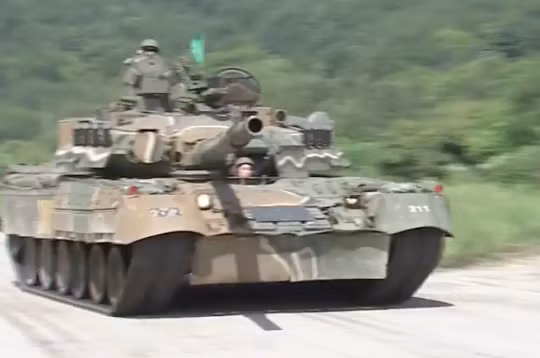 Xe tăng T-80U quân đội Hàn Quốc