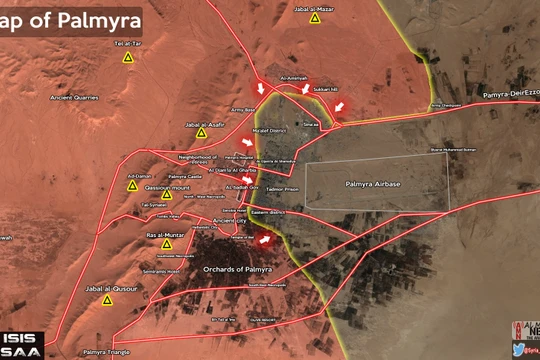 Lực lượng Tigers giành được cao điểm khống chế Palmyra