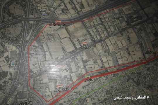 Trung tâm chỉ huy và điều hành tác chiến của Lực lượng Hồi giáo cực đoan ở Douma. Ảnh Sout Front