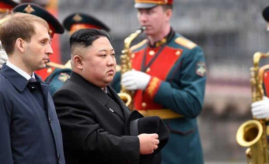 Chủ tịch Kim Jong-un tới Vladivostok, chuẩn bị cuộc gặp thượng đỉnh với tổng thống Putin. Ảnh: RT.
