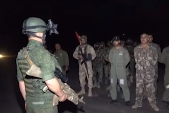 Lực lượng đặc nhiệm yria trước giờ xuất kích - ảnh video Bộ quốc phòng Nga