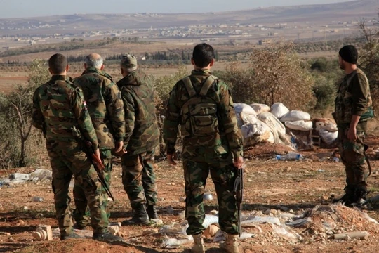 Không gian chiến trường trống trải ở Aleppo