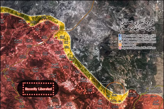 Bản đồ chiến tuyến Latakia