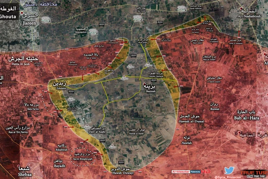 Quân đội Syria tấn công thị trấn Zabdeen và Deir al-Asafir