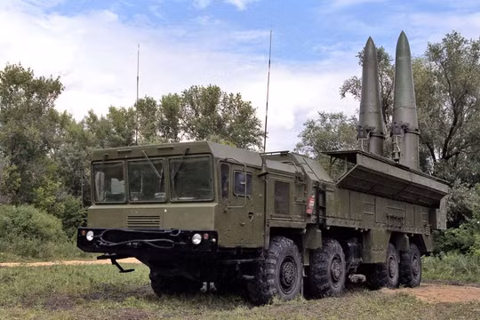 Tổ hợp tên lửa hành trình chiến thuật Iskander -M, có thể mang đầu đạn hạt nhân