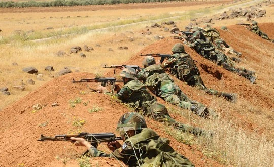 Binh sĩ Syria trong một trận đánh phục kích (ảnh minh họa)