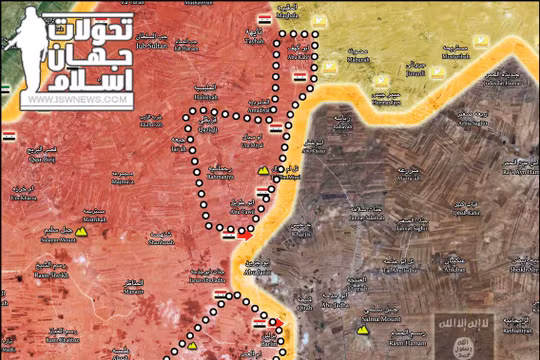Những ngôi làng quân đội Syria giải phóng tính đến ngày 03.03.2017