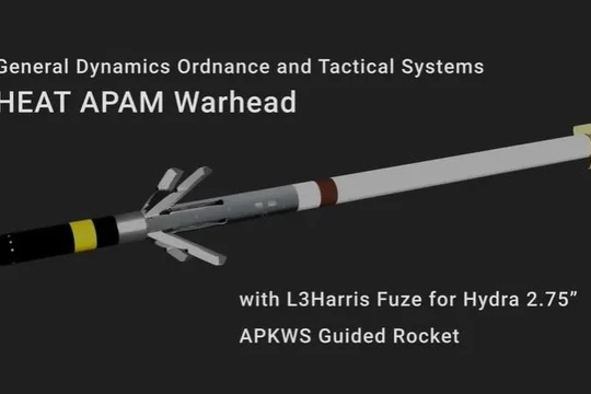 General Dynamics công bố đầu đạn HEAT APAM cho Hệ thống vũ khí tiêu diệt chính xác nâng cao (APKWS). Ảnh General Dynamics